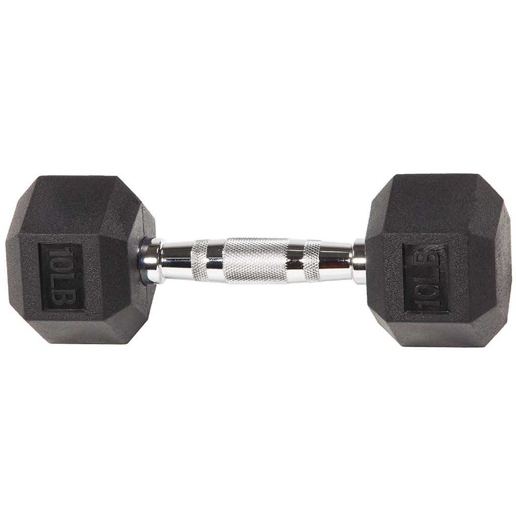 Hex Dumbbell 5/10/20LBS Metal Handle Rubberized Hexagon Dumbbells with ...