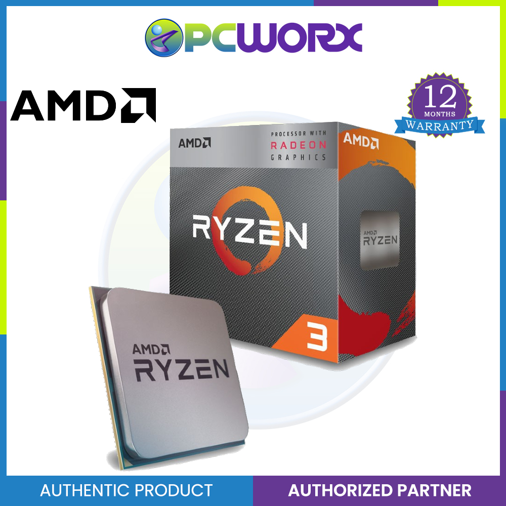 YD3200C5FHBOX - AMD Ryzen 3 3200G Quad-core 3.6GHz 4MB L3 Cache Socket AM4  Processor