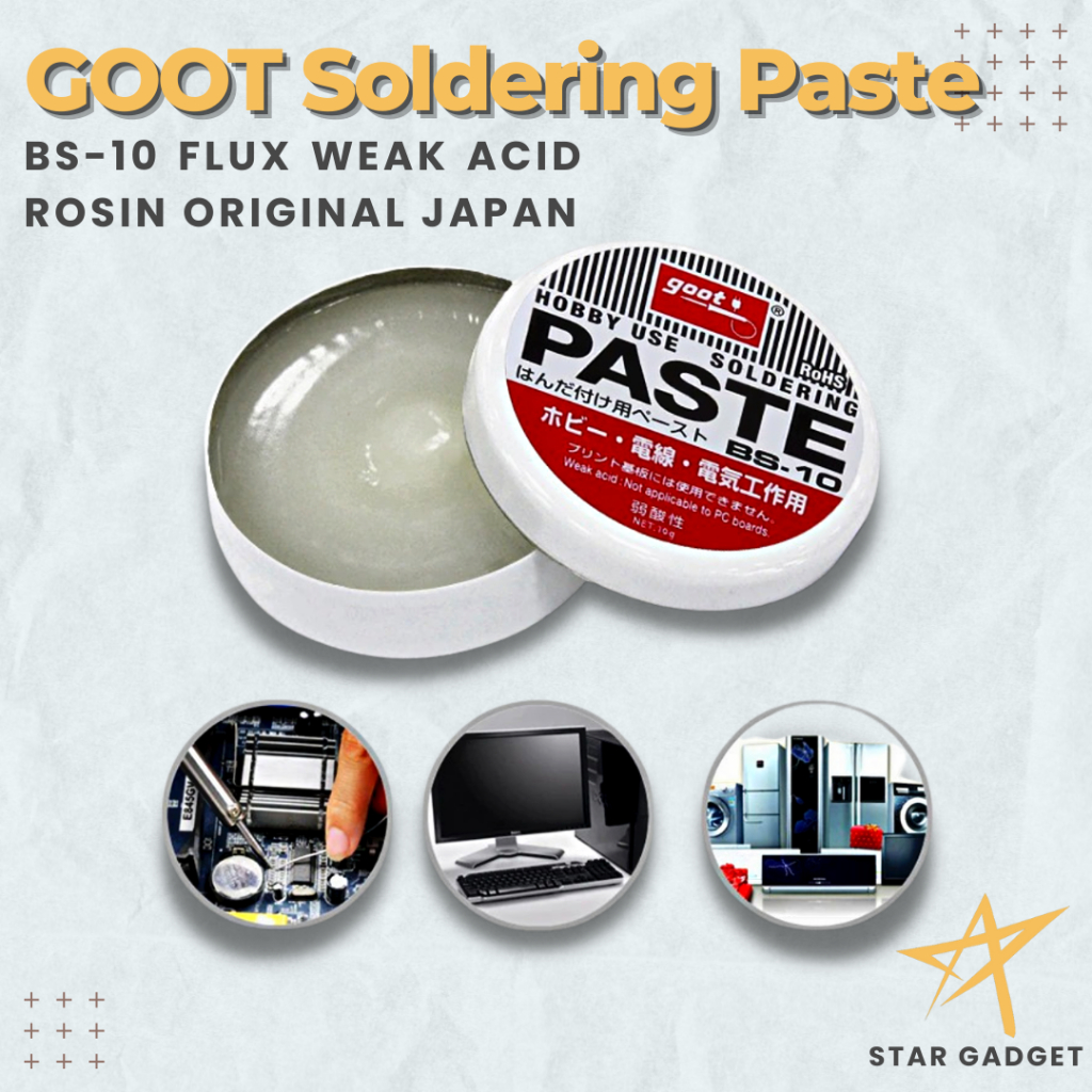 GOOT Soldering Paste BS10 Flux Weak Acid Rosin Original Japan Shopee