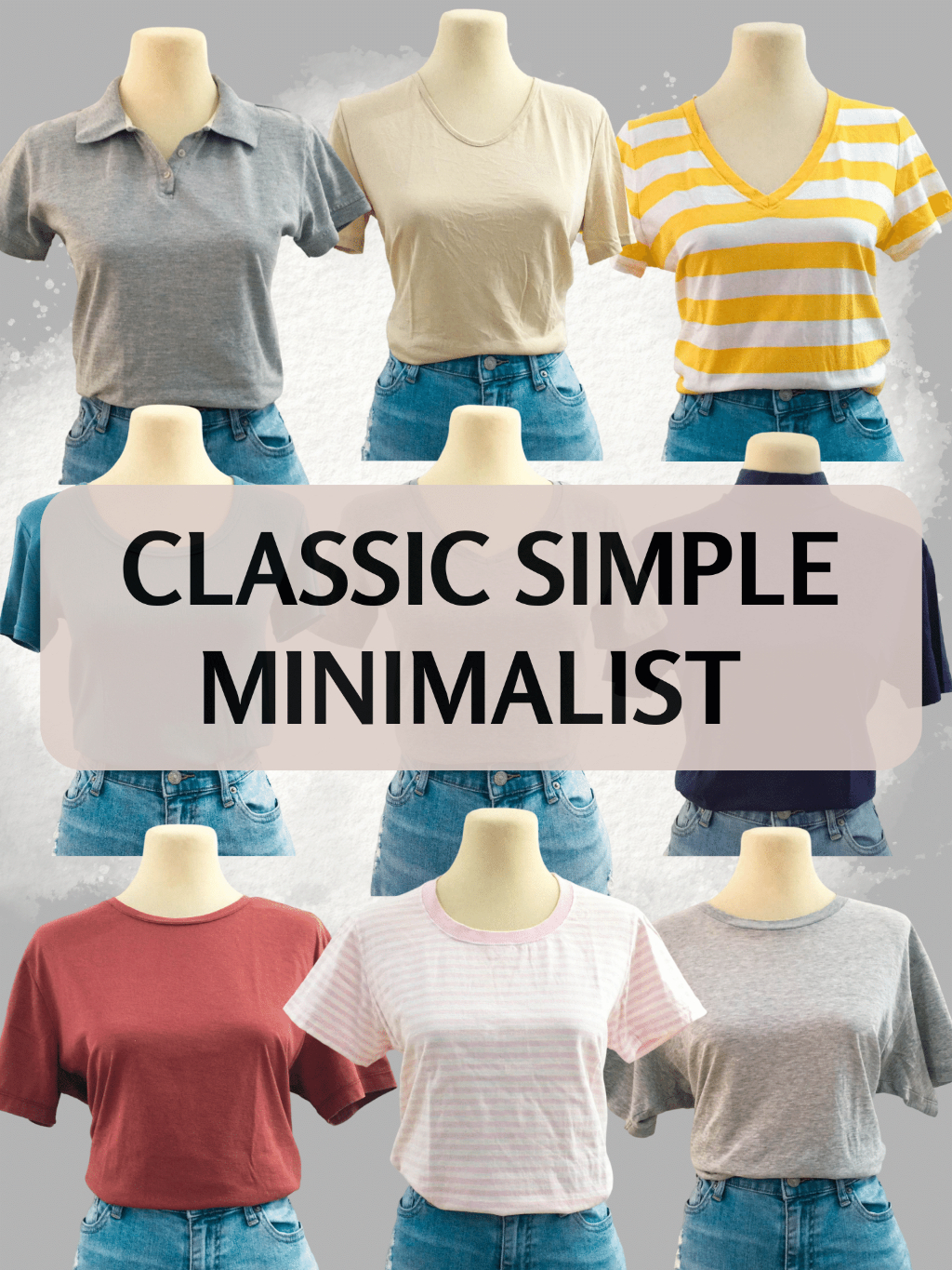 Classic Simple Shirts Minimalist Blouse Wardrobe Essentials Basic Tees ...