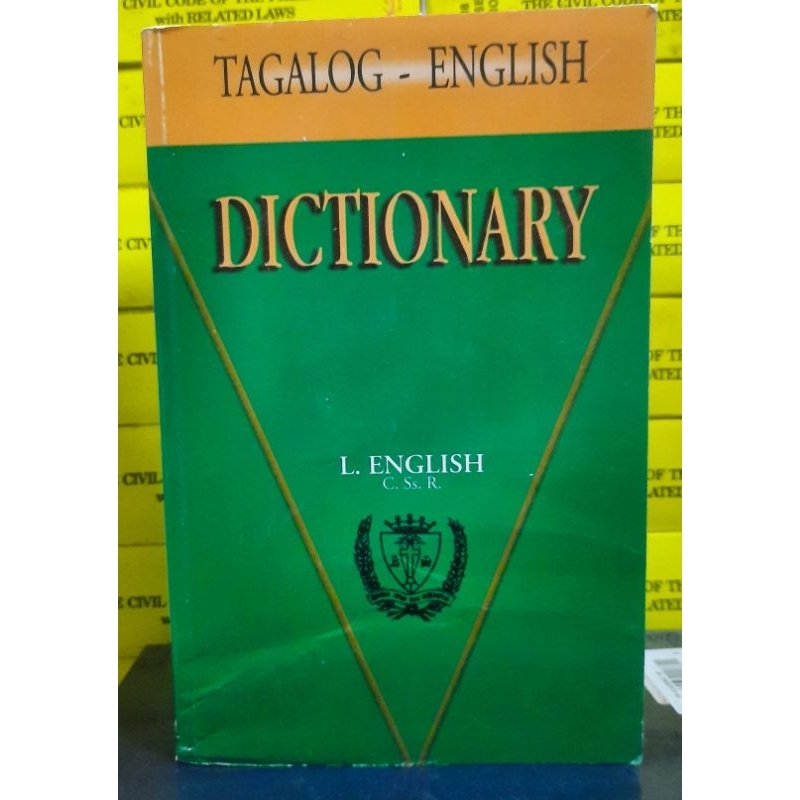 TAGALOG-ENGLISH DICTIONARY BY L.ENGLISH | Shopee Philippines