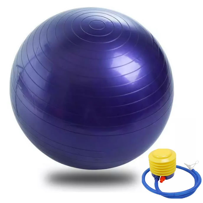 Yoga Ball Balance Fit ball with Pump Ball for Fitness Exercise Pilates Workout Massage Ball 45CM