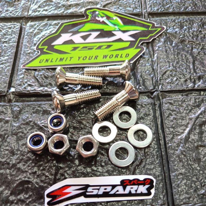 KLX 150 KLX 140 SPROCKET BOLT AND LOCK NUT Shopee Philippines