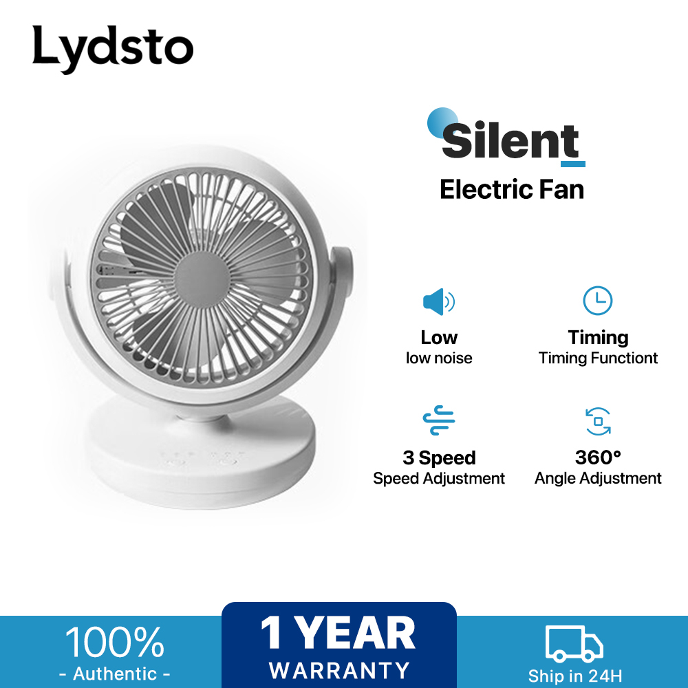 Lydsto Desk Fan Rechargeable Electric Fan Portable 3 speed Mini Electric Fan Shopee Philippines