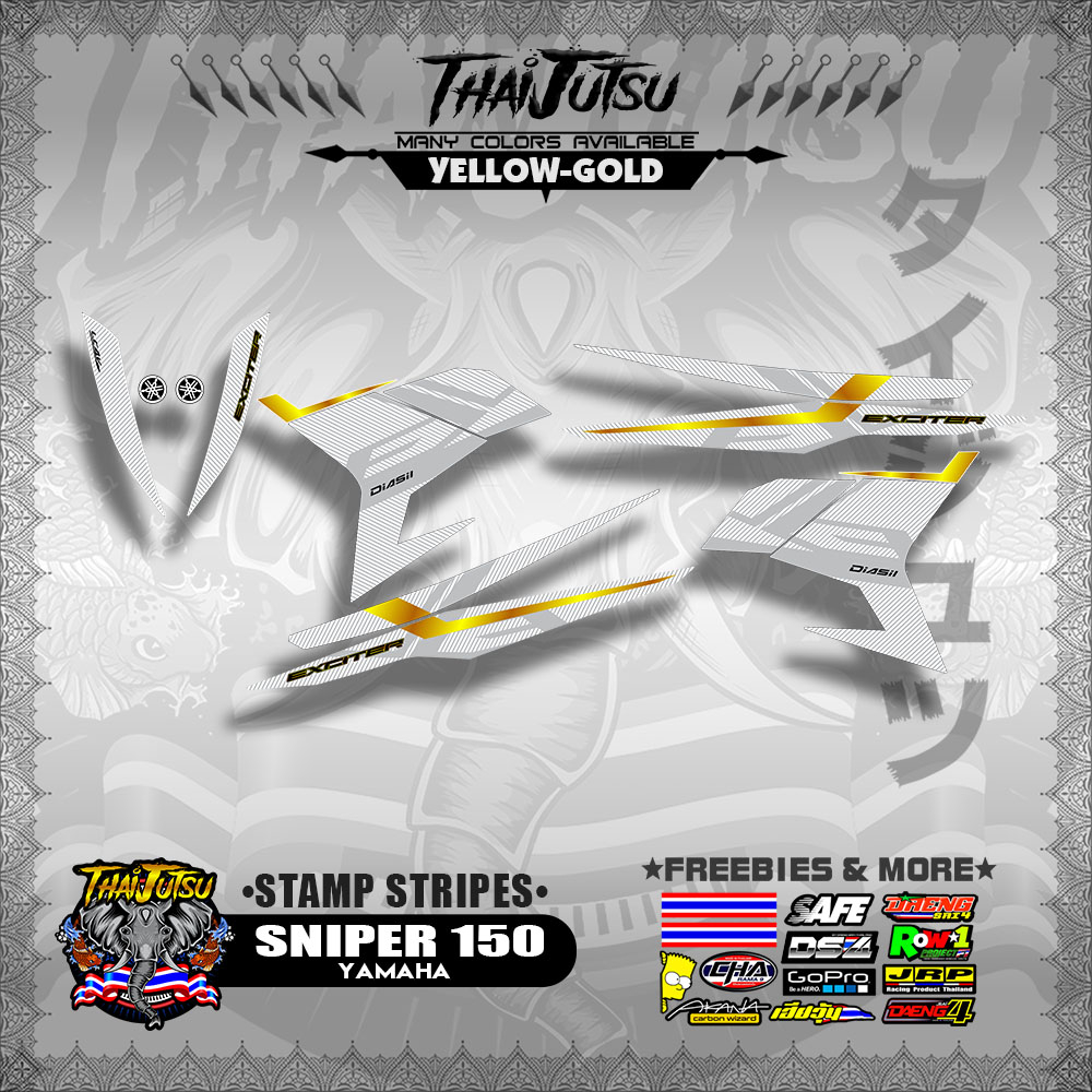 SNIPER 150 DECALS ( STAMP STRIPES )【ThaijutsuStickers】 | Shopee Philippines