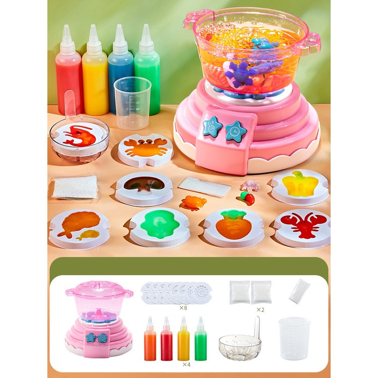 DIY Kitchen Hot Pot Maker Toys Pretend Play Cooking Set Magic Water ...
