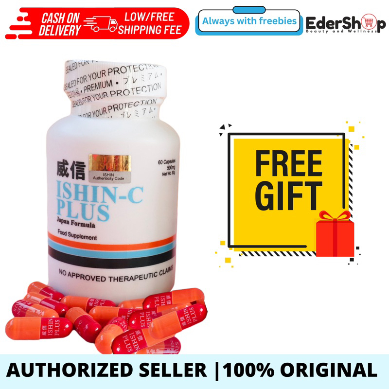 ISHIN C PLUS JAPAN FORMULA 60CAPSULES ORIGINAL WITH STICKER | Shopee ...