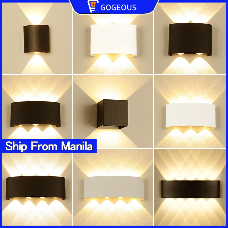 GOGEOUS Led Wall Light Outdoor Indoor Lamp Lighting 4/6/8/10W