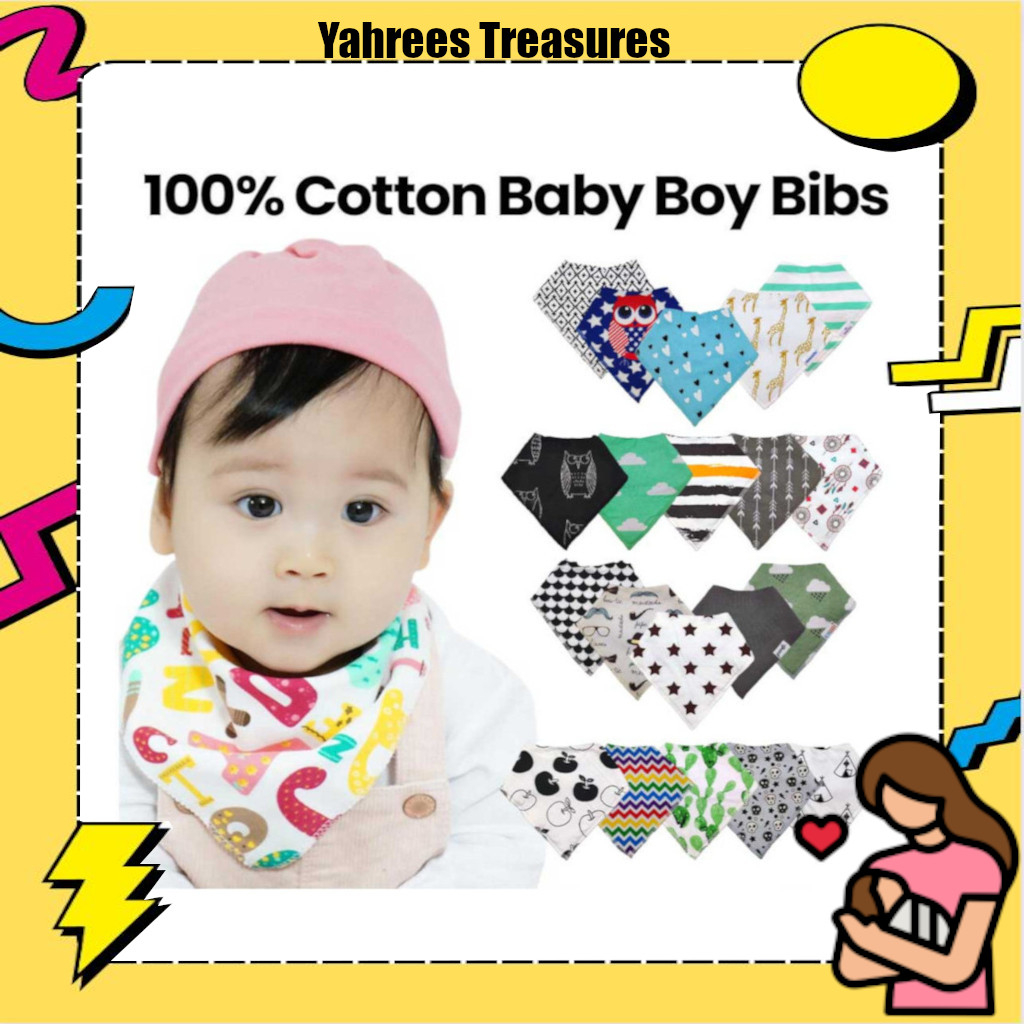 Bibs New Design Bib Cotton Triangle Bib With Button Bibs For Infant V5