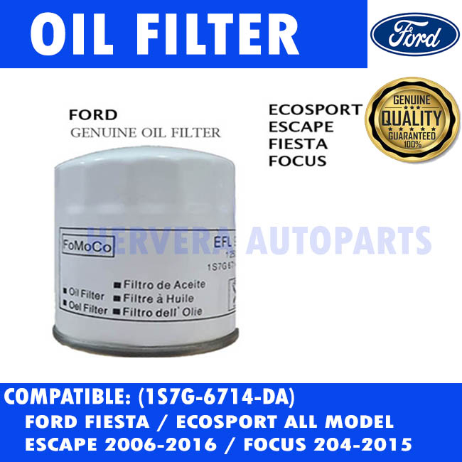 FORD Genuine Oil Filter 1S7G 6714 DA Ecosport Escape Fiesta Focus Made