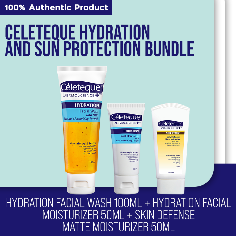 Hydrated + Protected Celeteque Bundle (Hydration Facial Wash
