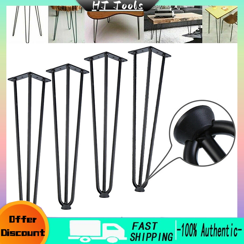 Modern wrought iron table leg bracket simple metal wrought iron table