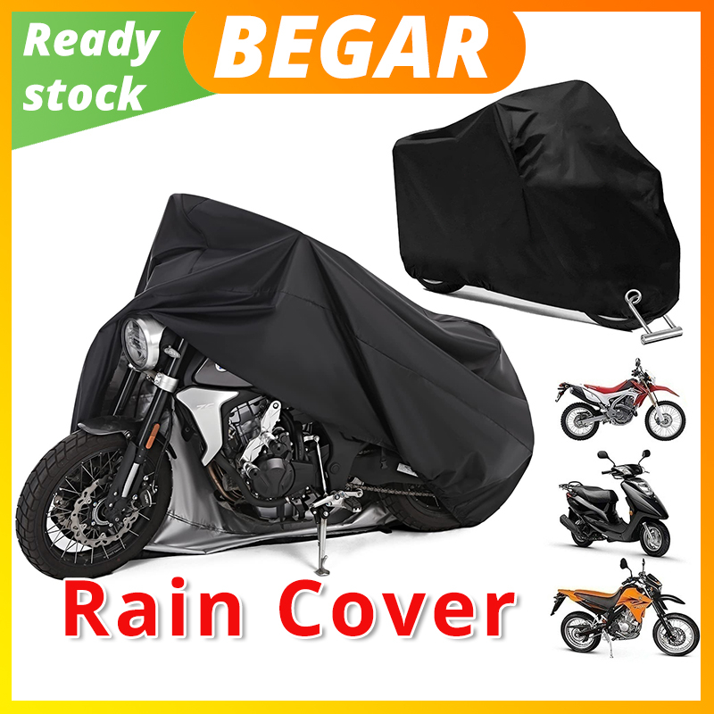 Motorcycle Scooter Cover Waterproof Outdoor - Large Medium XL 250cc 150cc 50cc Scooter Shelter For Harleys All Weather Motorbike Protection With Lock Holes Tear-Proof Heavy-Duty (Black - View #11