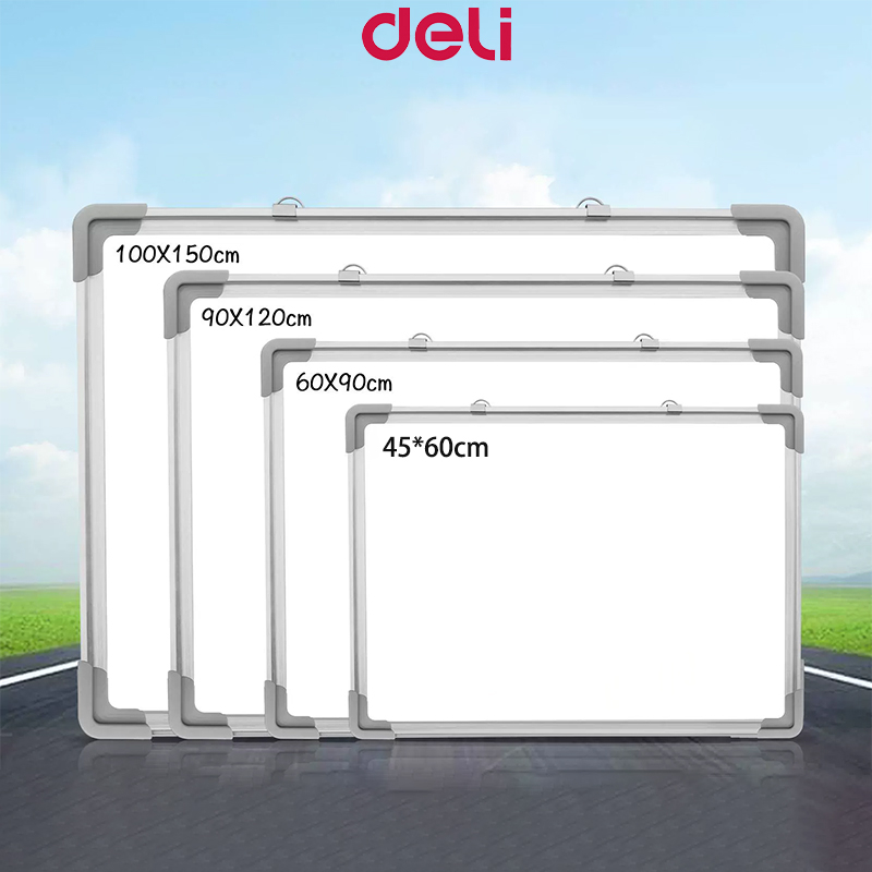 Deli Teaching Whiteboard 60*90cm & 45*60cm Whiteboard Office School