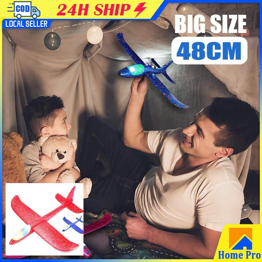 48CM Big Foam Plane Glider Hand Throw Airplane Light Inertial EPP