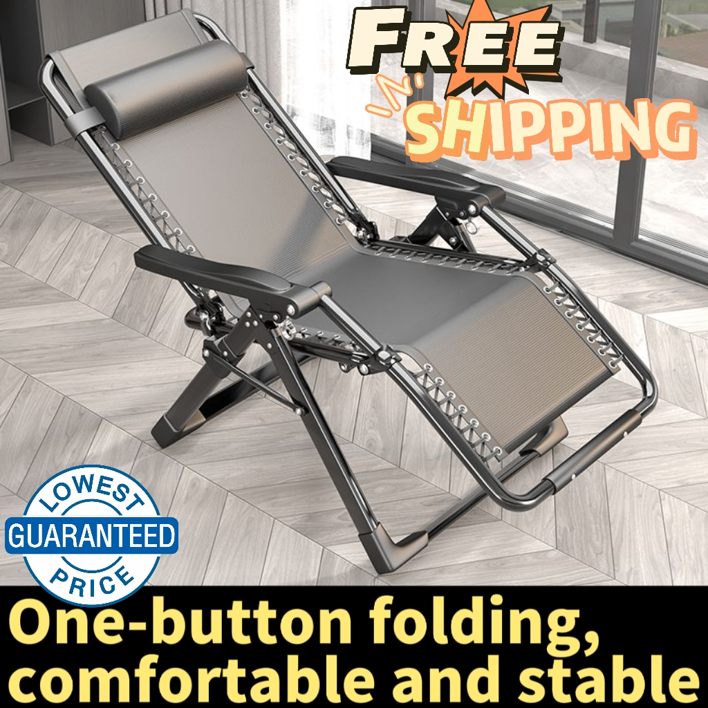 Foldable Zero Gravity Lounge Reclining Chair Folding bed/chair with