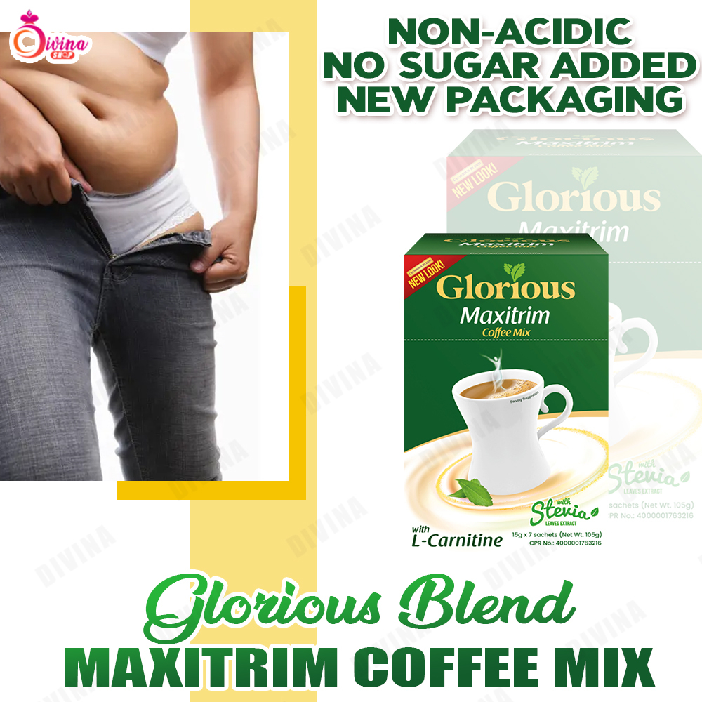 Glorious Blend Maxitrim Slimming Coffee ( 7 Sachets ) Non Acidic, No
