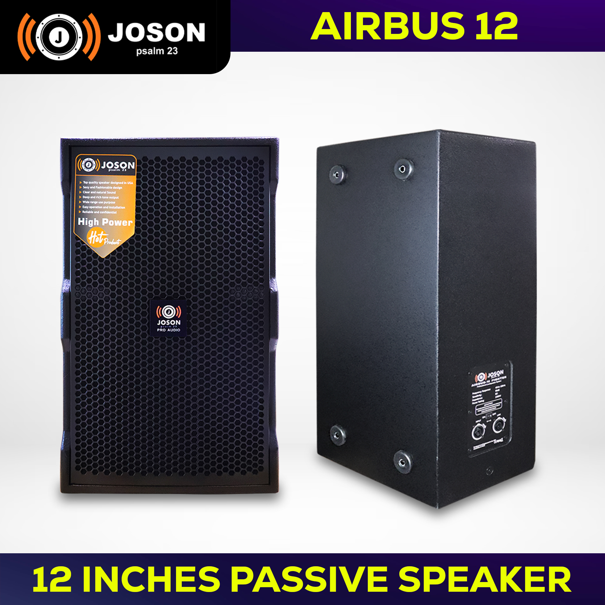 Joson AIRBUS12 Passive Wooden Speaker (1 pc ) Shopee Philippines
