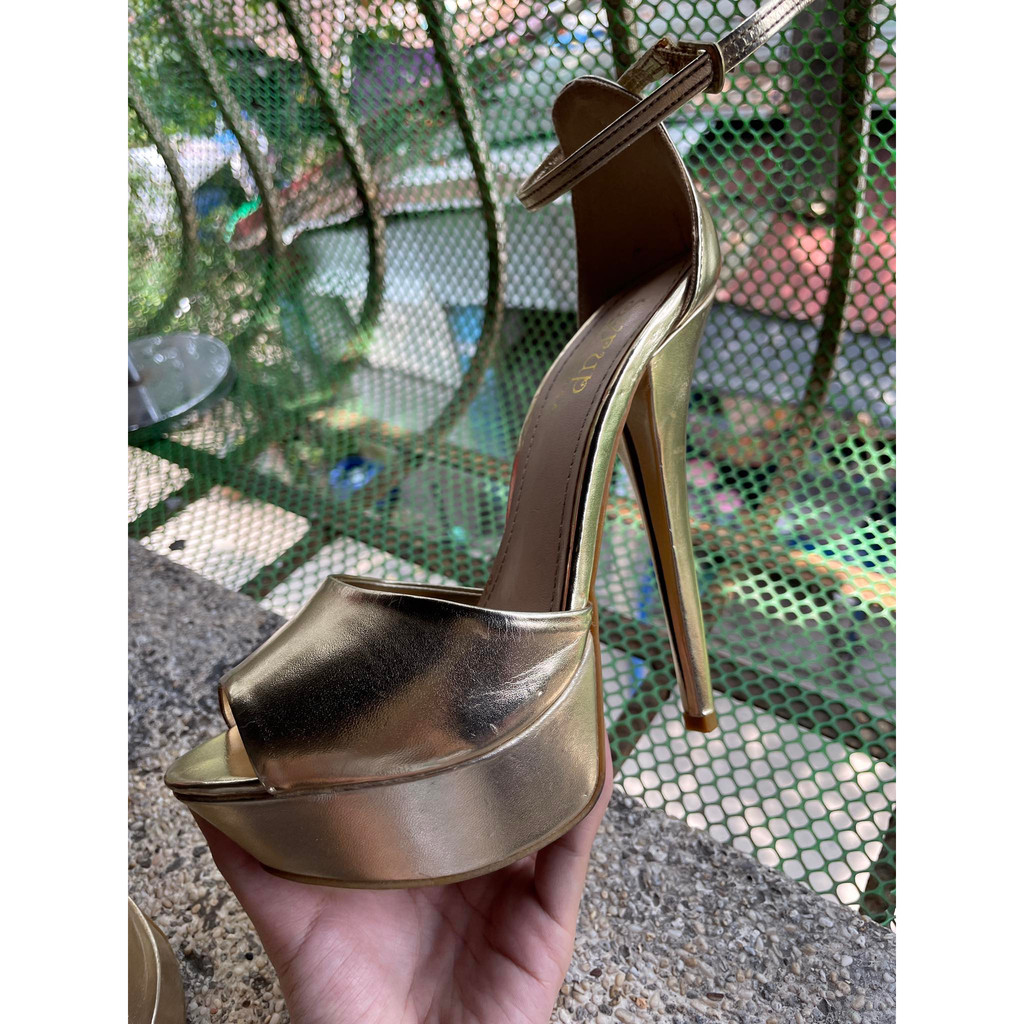 syrup pageant heels in gold high heels | Shopee Philippines