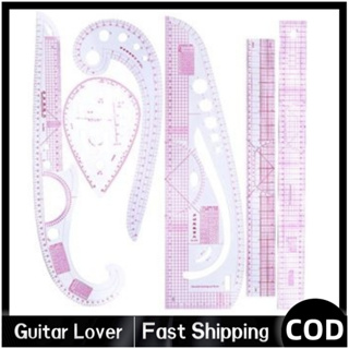6Pcs Pattern Sewing Rulers Set Plastic Sew French Curve Ruler Curve Shaped  Rulers For Designers And Tailors, Perfect For Drawing, Craft