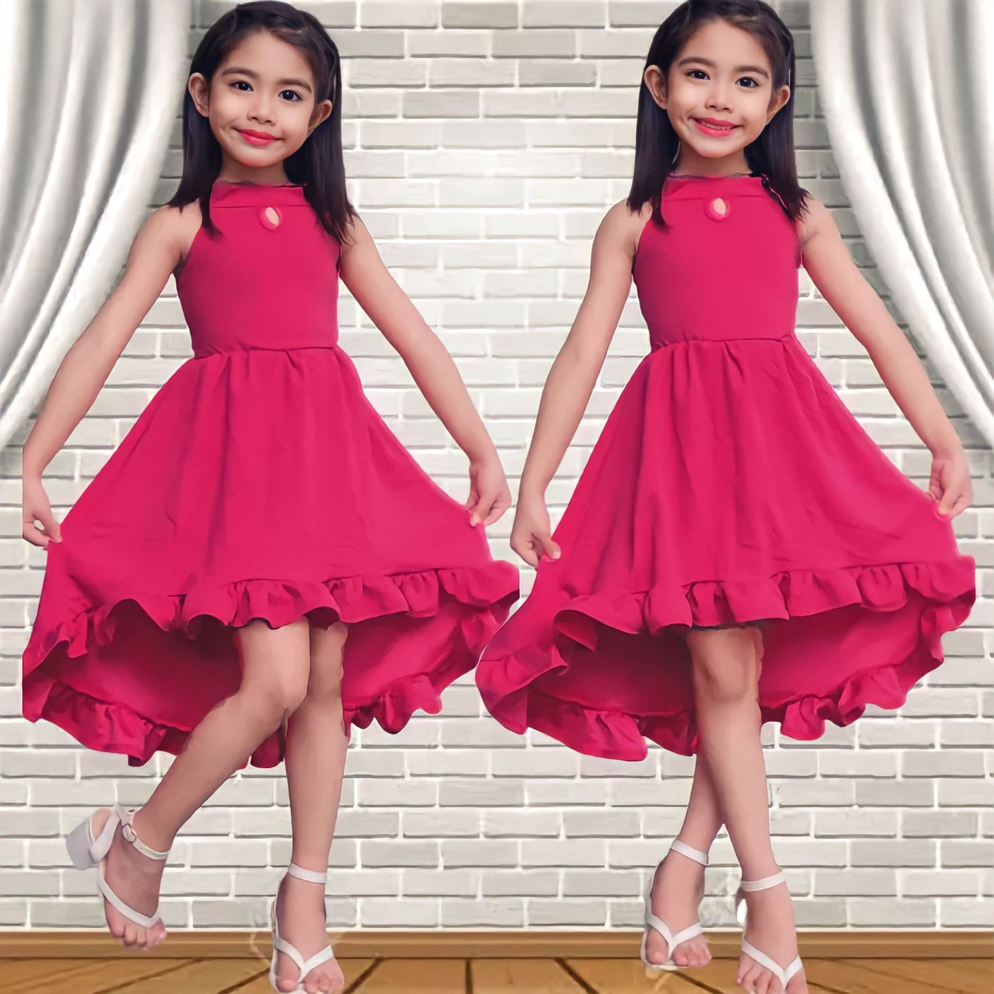 KIKAY TREND I JELAI FIT 3-5 YEARS OLD KIDS CUTE PLAIN LONGBACK