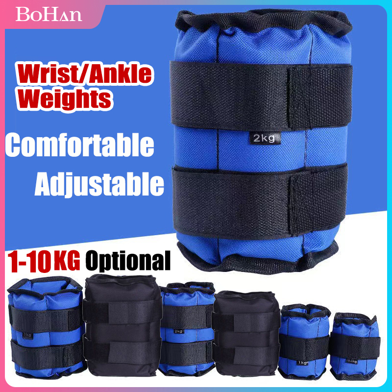 110kg Adjustable bagging Set Leg Ankle Wrist Iron Sand Bag (Pair