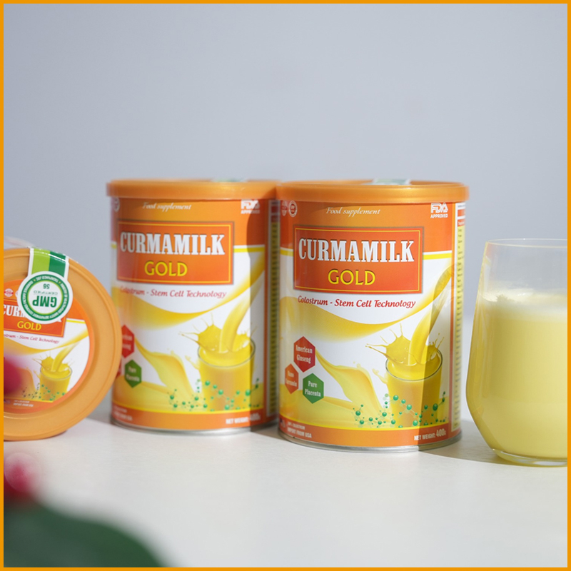 Curmamilk Gold Stem Cell Technology Colostrum Milk for Stomach Ulcer Abdominal Pain Reflux