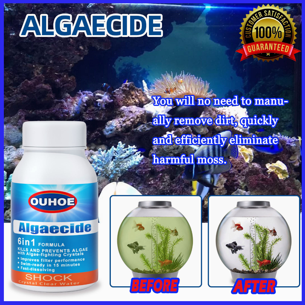 100g Algaecide Aquarium Cleaner Algae Control Fish Tank Moss Remover