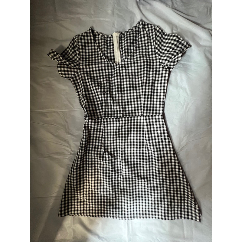 Checkered Mini dress (Small) | Shopee Philippines