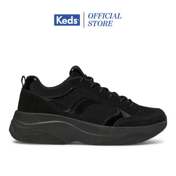 Keds black suede sneakers