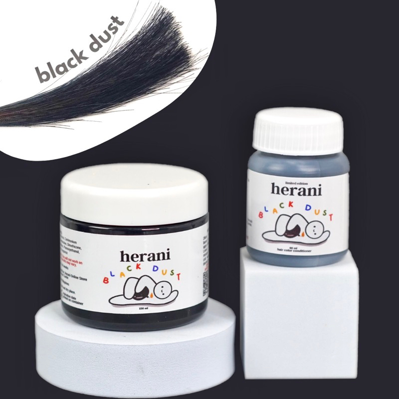 Black Dust (150ml) Herani Hair Color Conditioner | Shopee Philippines