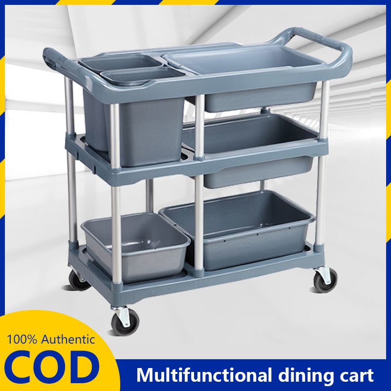 Utility Cart Trolley Food service large kitchen trolley organizer 3 ...