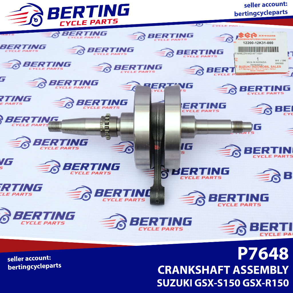 SGP CRANKSHAFT ASSEMBLY Suzuki GSXS150 GSXR150 Genuine 1220012K31