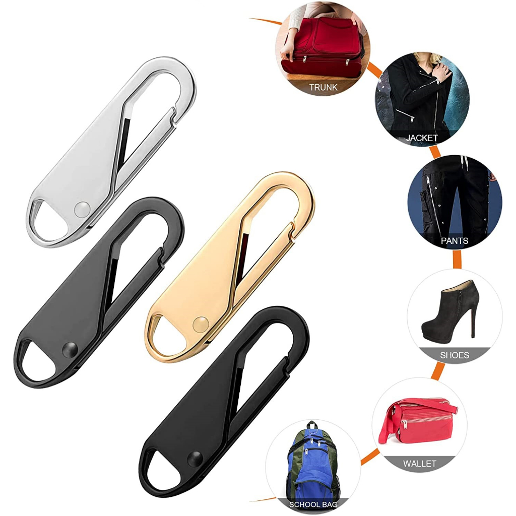 Zipper Pull Replacements Detachable Zipper Repair Pull Tab Head Kit