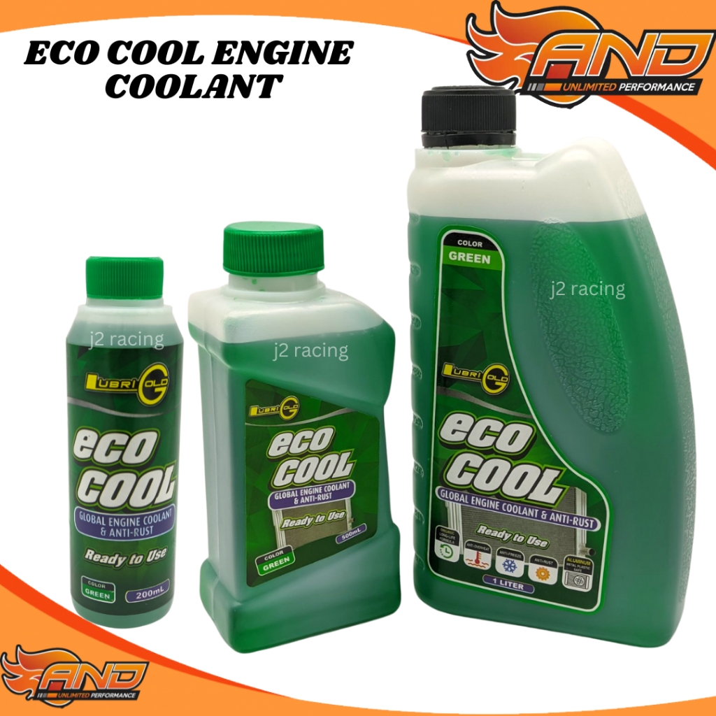 MOTORCYCLE LUBRIGOLD ECO COOL ENGINE COOLANT GREEN 1 LITER/500ML