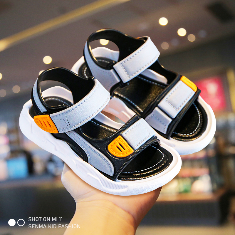 SENMA Sandals For Kids Boys Summer Shoes Korean Kids Sandals Baby Velcro Slides 1 to 6 Years Old COD Shopee Philippines