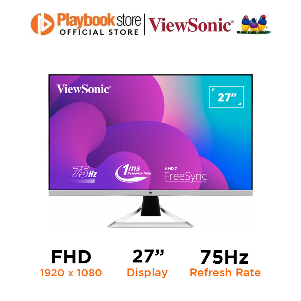 ViewSonic VX2781MH 27" FHD 75Hz 1ms IPS Technology FreeSync Thin