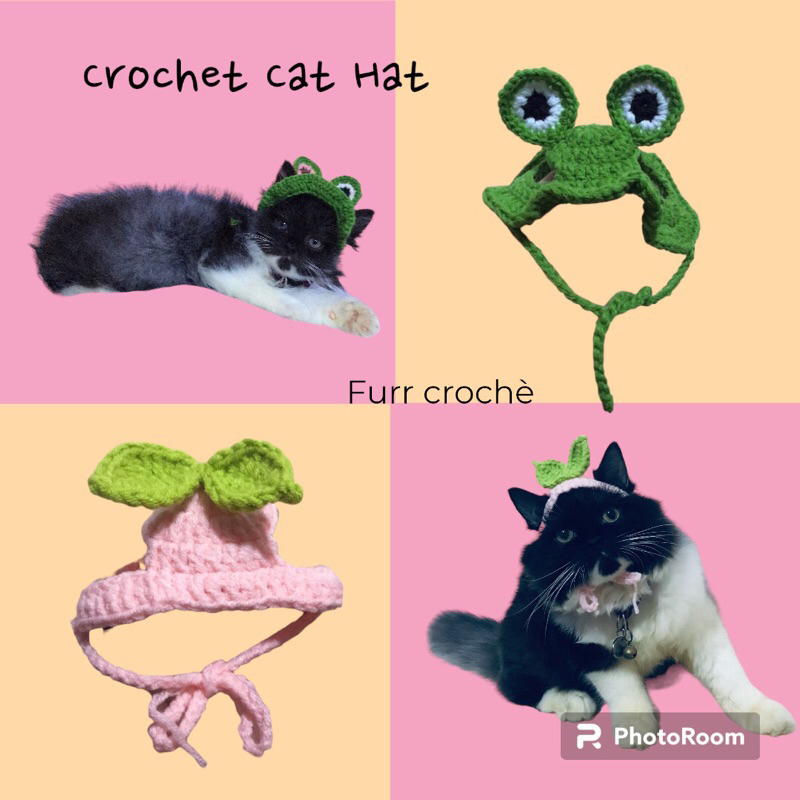 Crochet Frog Cat Hat Shopee Philippines