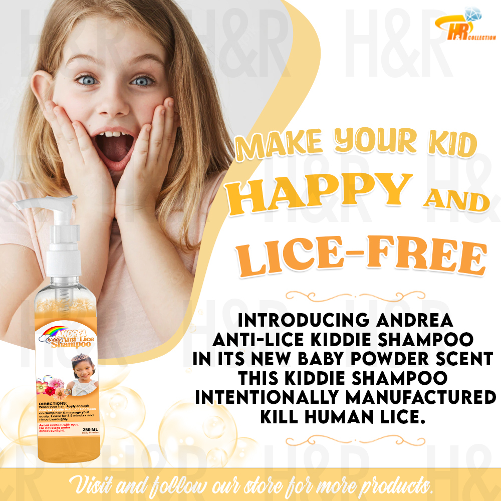 Andrea AntiLice Kiddie Shampoo Baby Powder 250ml ( PANG ALIS KUTO AT