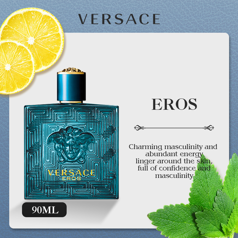 【100 Original】 Versace Eros Eau De Toilette Oil Based Perfume For Men