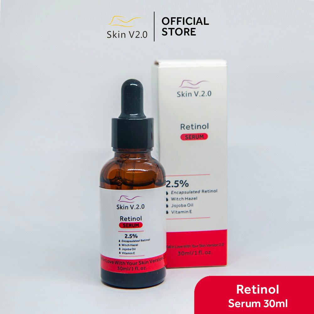 Skin V2.0 Retinol Anti Aging Night Serum 2.5 30ml Shopee Philippines