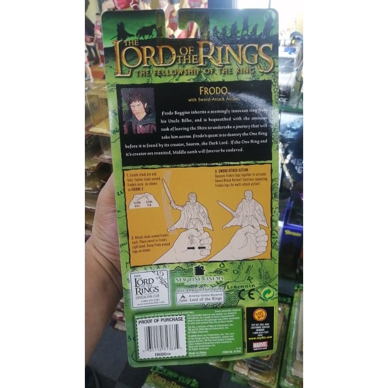 Toy Biz Lord Of The Rings FOTR Misc Frodo Sword Attack | Shopee Philippines