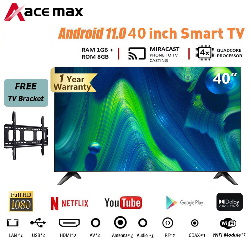 ACE MAX Smart TV LED TV 4050 inch FHD 1080P Slim FlatScreen Android