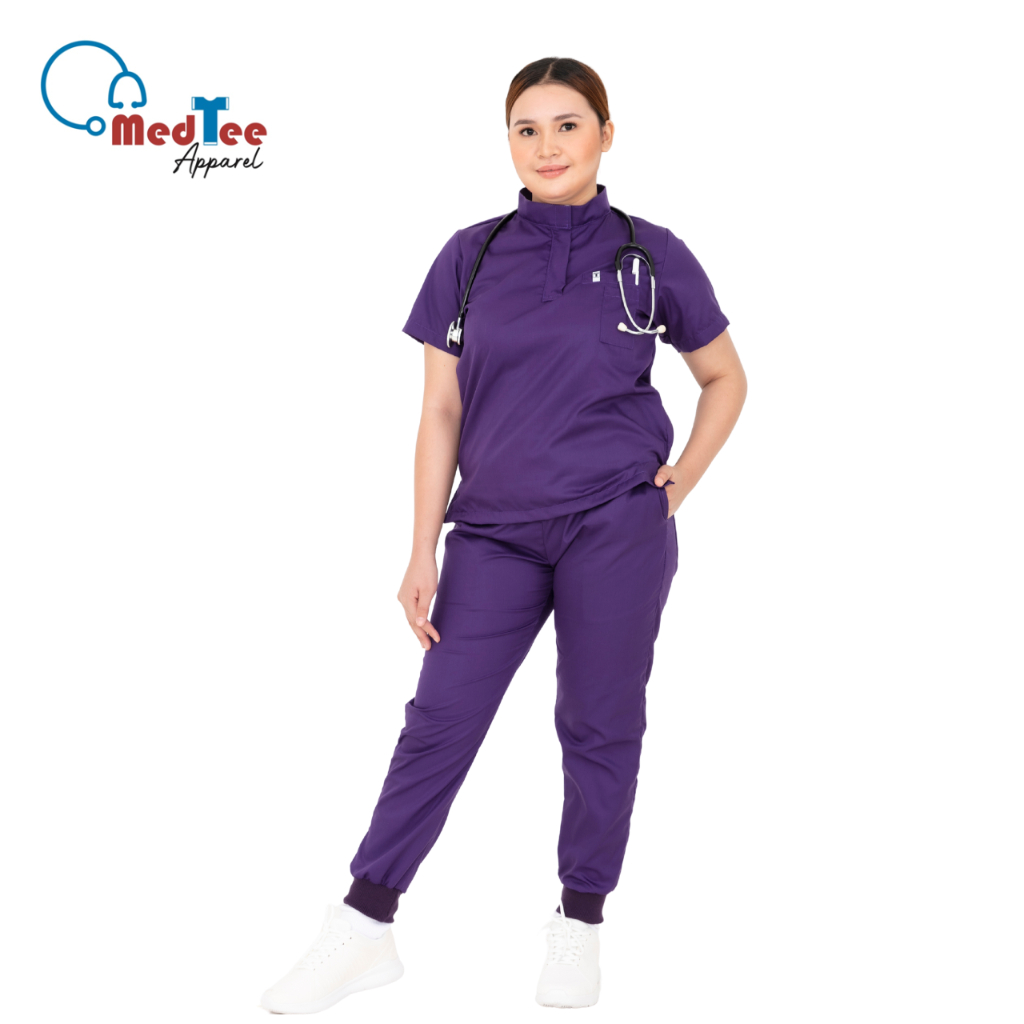 MEDTEE Scrub Suit Set - Classic Premium Medical Apparel with Mandarin ...