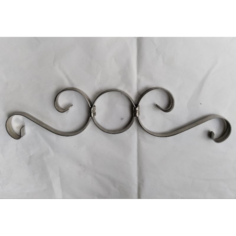 DOUBLE S RING STAINLESS FLAT BAR DESIGN RAILING BALUSTERS | Shopee ...