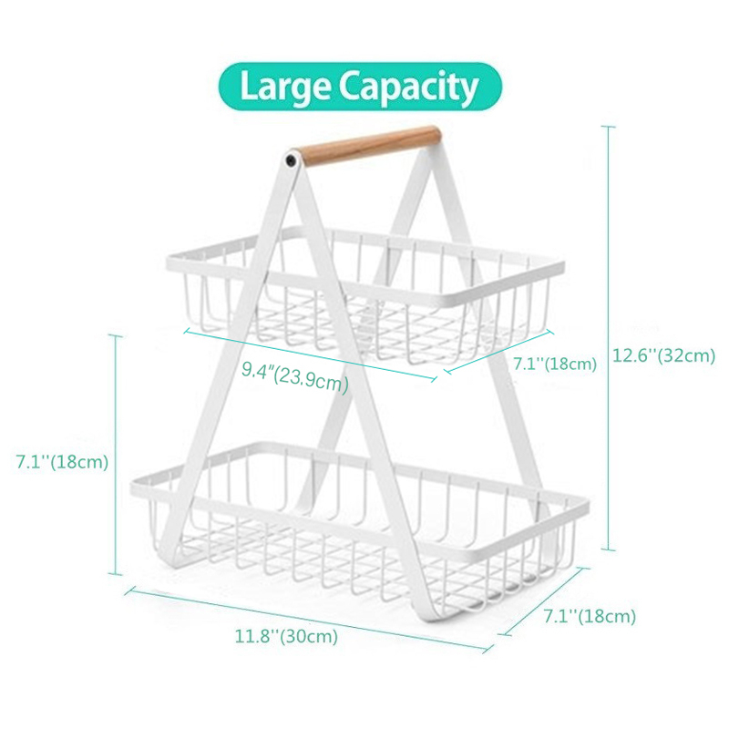 3 / 2 Tier Onion Rack Fruit Basket Rak Bawang Bertingkat Vegetable ...