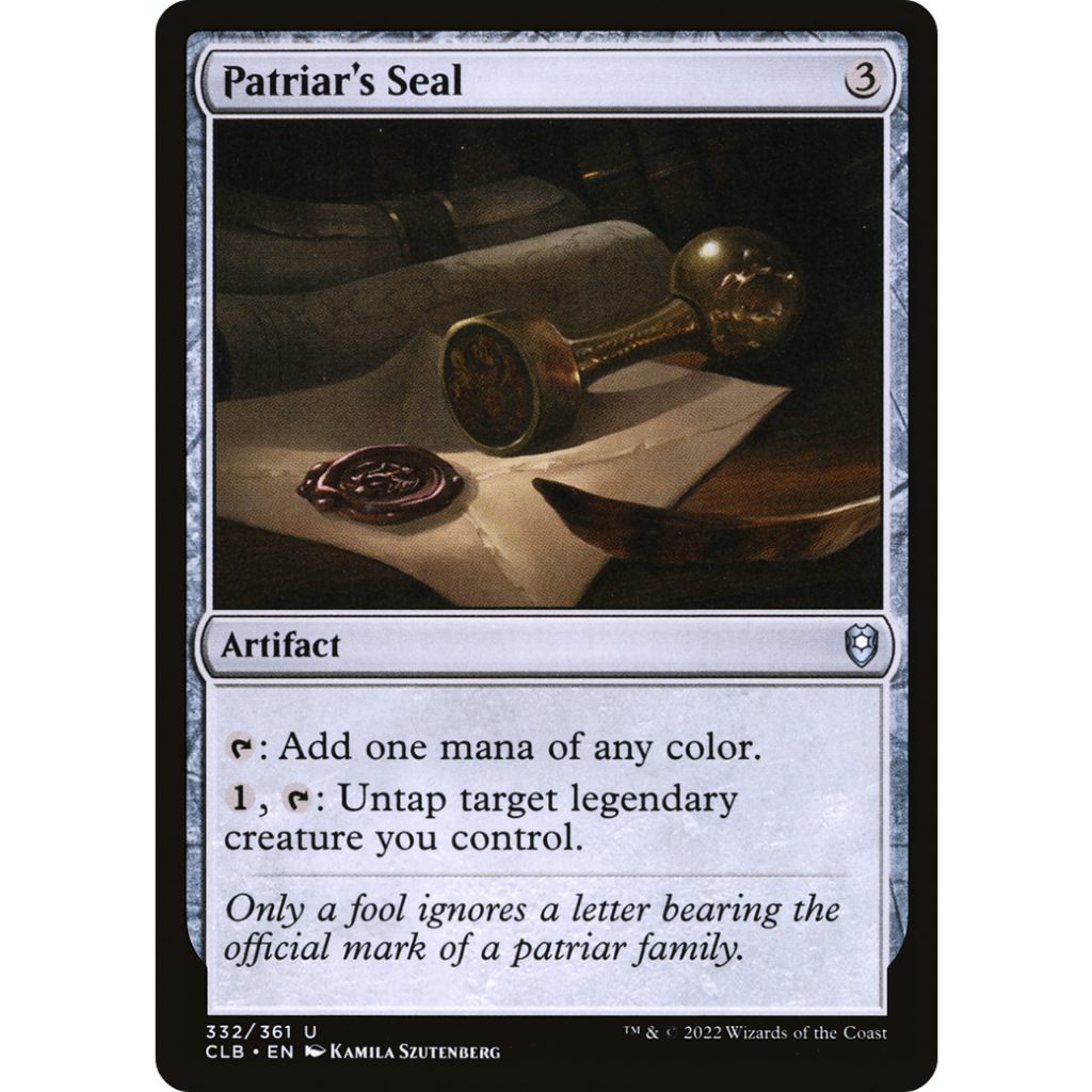Patriar's Seal | [SINGLE][CLB/332_NON-FOIL] - Magic: the Gathering ...