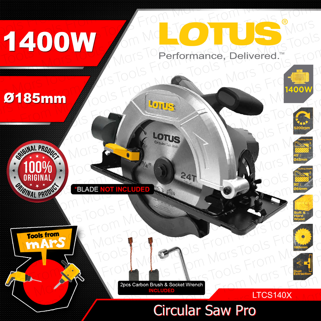 Lotus Circular Saw PRO 1400W/ 1500W/ 1600W Wood Cutting Power Saws ...