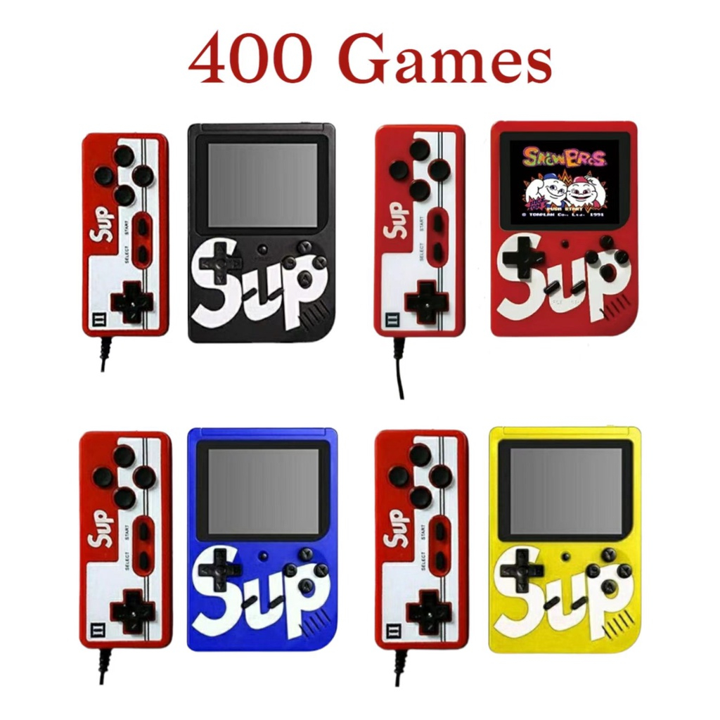 400 Games 2 Player Game Box Portable Retro mini Gameboy 3” LED Screen