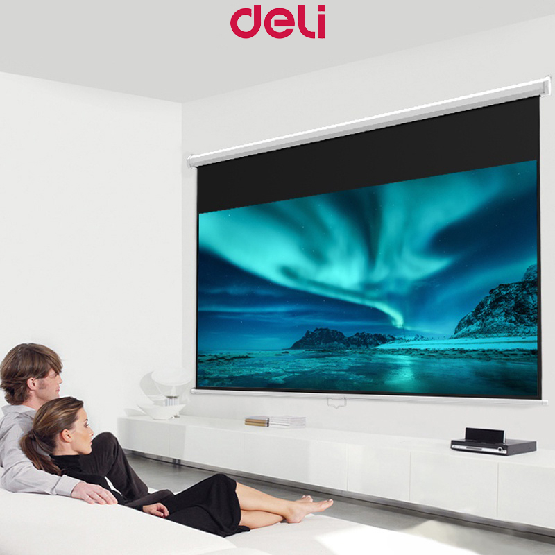 Deli E50443EU HD Projector Screen Remote Control TV/Movie Projector